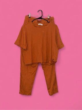 Zenana Outfitters Orange Drawstring Lounge Pants